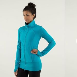 Lululemon Nice Asana Full Zip Jacket Brushed in Surge